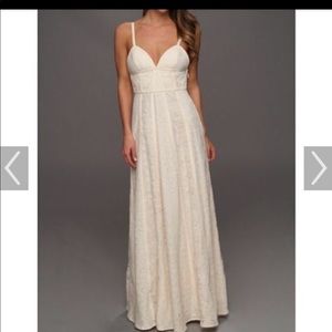BCBG Ivory Lace Gown